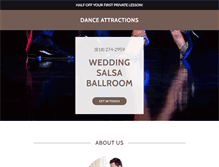 Tablet Screenshot of danceattractions.com